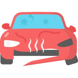 damaged car icon