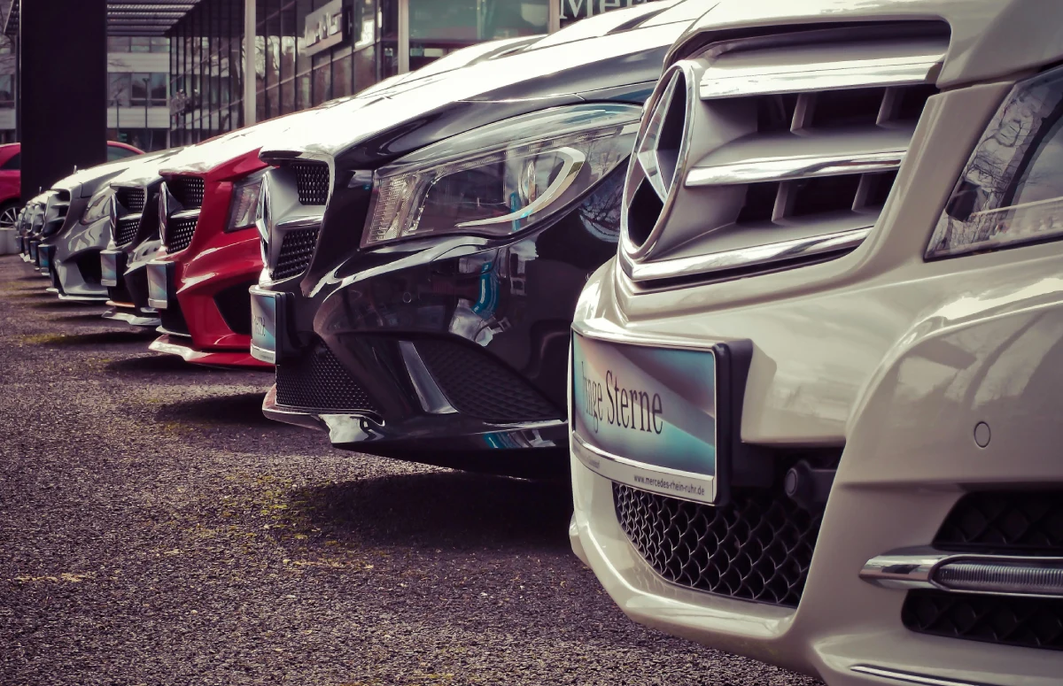 used mercedes benz parked